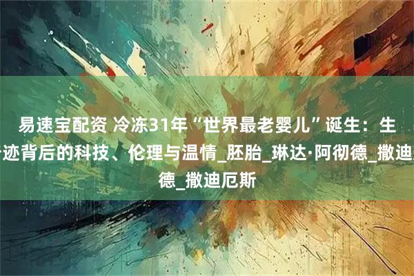 易速宝配资 冷冻31年“世界最老婴儿”诞生：生命奇迹背后的科技、伦理与温情_胚胎_琳达·阿彻德_撒迪厄斯